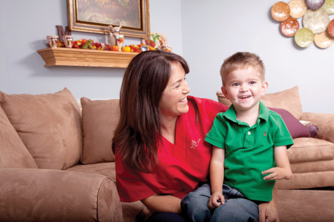 bayada pediatrics client isaiah and his nurse chris