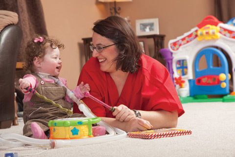 bayada pediatrics client kasey with her nurse andrea