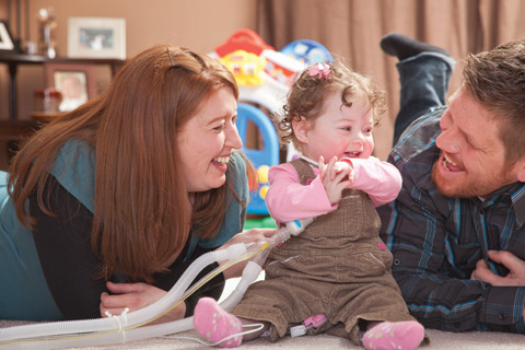 bayada pediatrics client kasey with her parents jack and mary